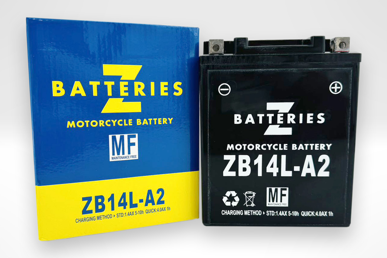 ZB14L-A2（YB14L-A2互換）MFバッテリー ZBATTERIES