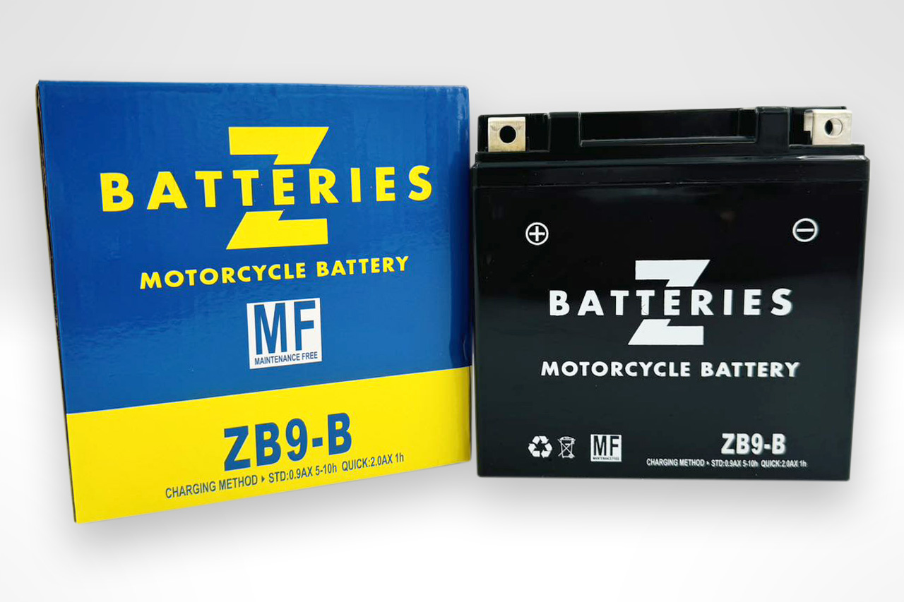 ZB9-B（YB9-B互換）MFバッテリー ZBATTERIES