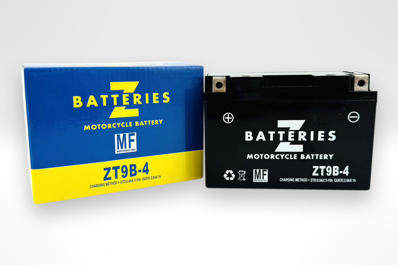 ZT9B-4（YT9B-4互換）MFバッテリー ZBATTERIES