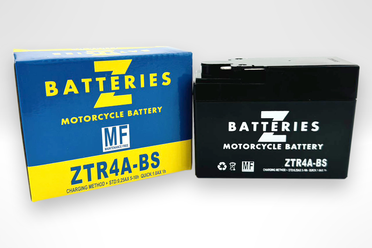 ZTR4A-BS（YTR4A-BS互換）MFバッテリー ZBATTERIES
